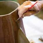 Alison Britton in her studio 2016